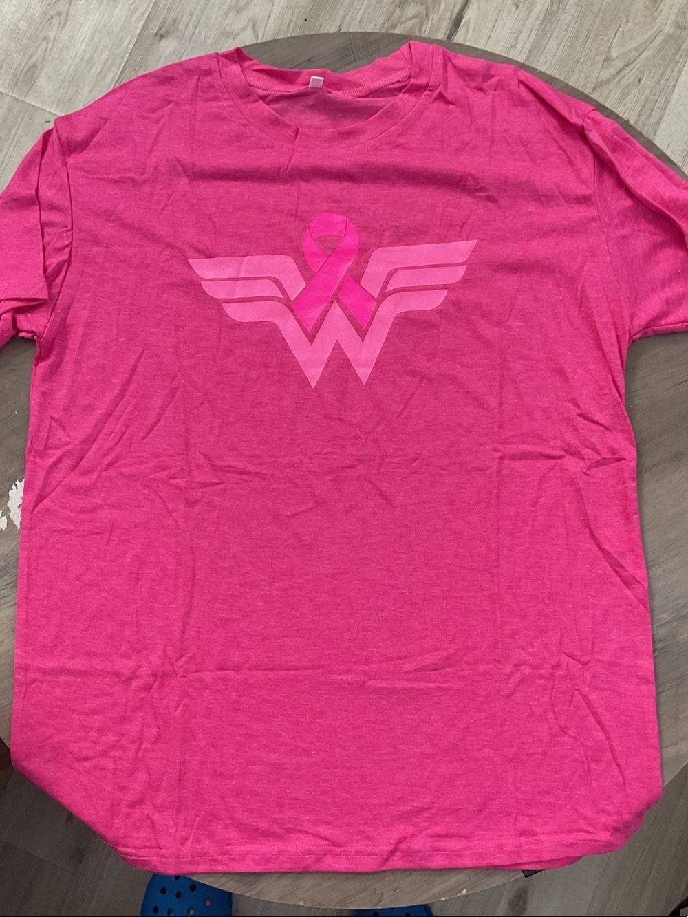 Wonder Woman Breast Cancer Pink Short Sleeve Graphic Tee